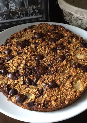 Une photo de Gâteau poires 🍐 chocolat 🍫 healthy