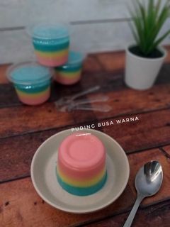Foto resep Puding Busa Warna