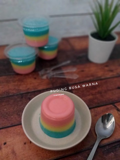 Foto resep Puding Busa Warna