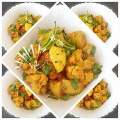 A picture of 🥗Aloo Gobhi🥗(cauliflower and potato curry).
