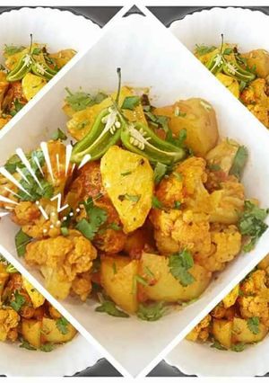 A picture of 🥗Aloo Gobhi🥗(cauliflower and potato curry).