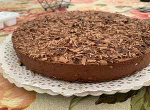 Una foto de Torta mousse de chocolate Increíble sin harina!