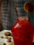 Hibiscus Lemon Tea dengan Coconut Gel