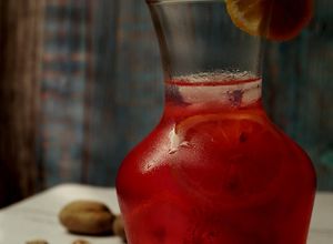 Foto resep Hibiscus Lemon Tea dengan Coconut Gel