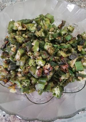 A picture of Bhindi fry.