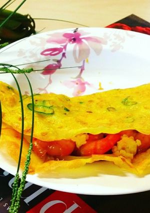 Hình của món Bánh xèo nam bộ.