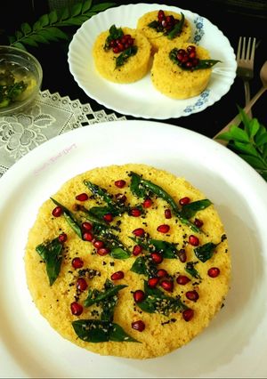 A picture of Instant Khaman Dhokla.