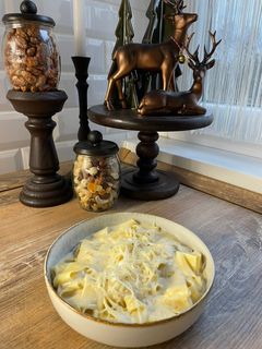 Szarvasgombás sajtos tészta recept fotója