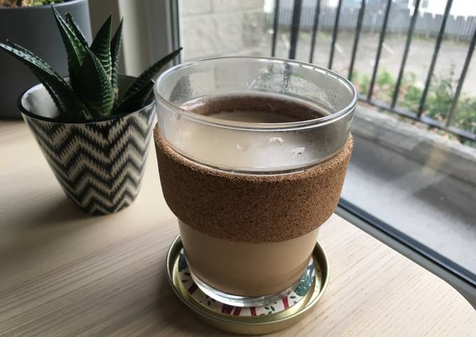 Homemade Mixed Spicy Chai and Assam Latte with Hazelnut Syrup 🥛