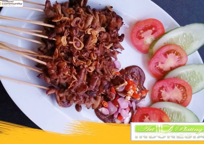 Cara Bikin Sate Jamur Saus Kacang Simpel