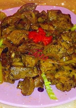 صورة لوصفة كبده مكعبات
