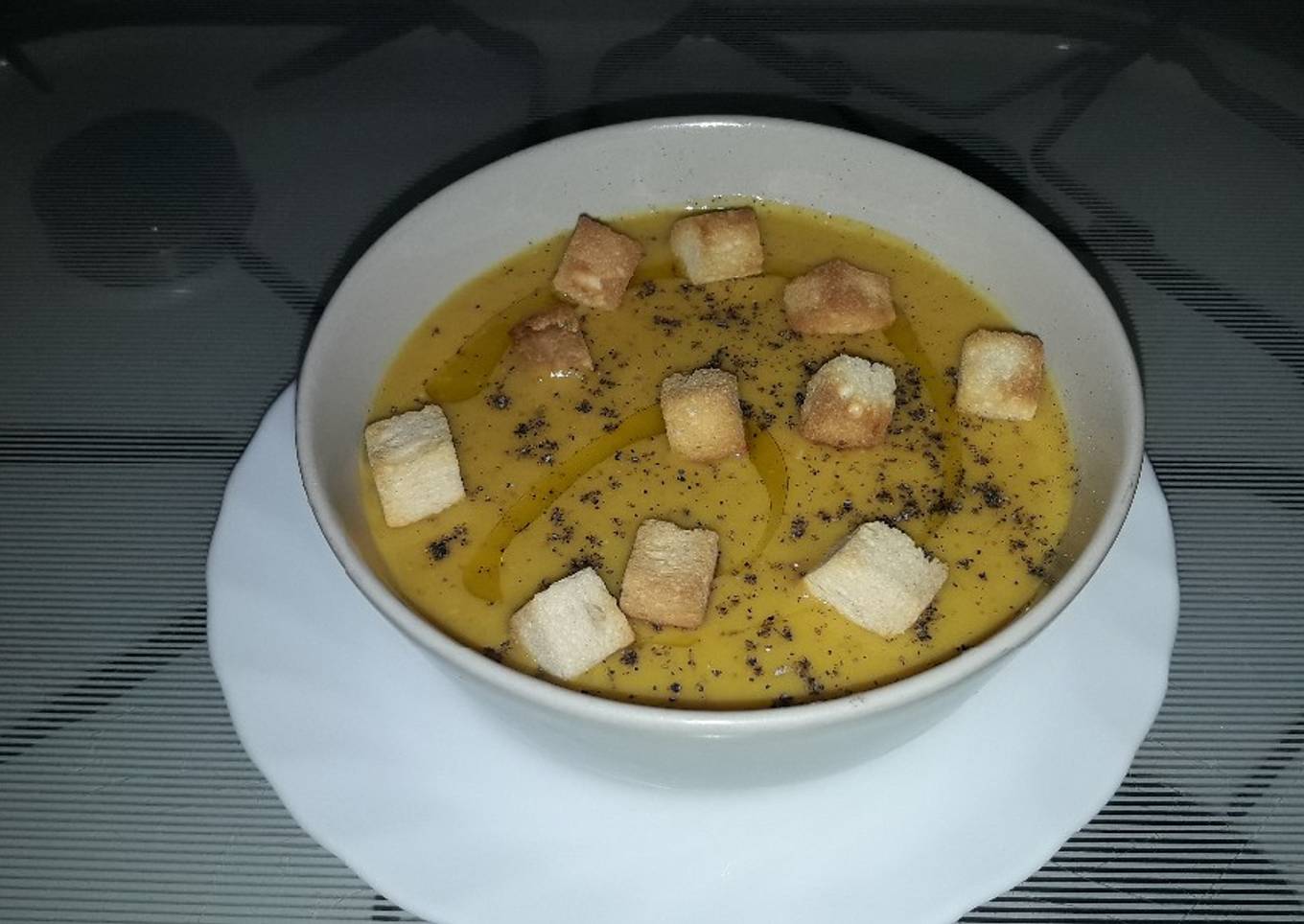 Crema de calabaza y zanahoria