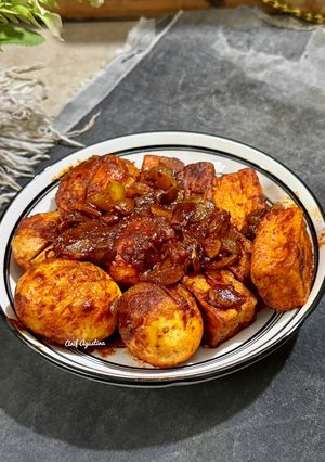 Foto resep Balado Telur dan Tahu