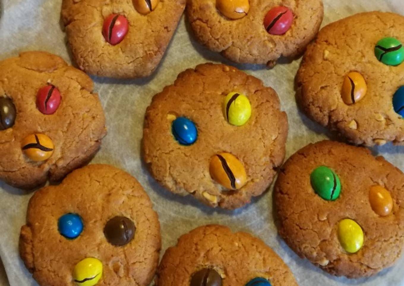 Cookies aux M&M'S et beurre de cacahuètes