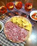 "Tapas" o cicchetti di polenta grigliata
