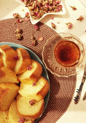 عکسی از دستور کیک ماست ساده