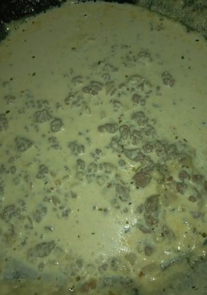Una foto de Estrogonof de carne
