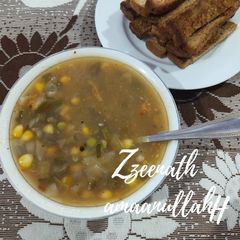A picture of Mixed Vegetable Soup.