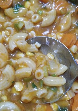 Foto resep Sup Makaroni Bolognaise