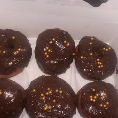 A picture of Chocolate glaze donut.