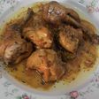 Conejo al azafrán