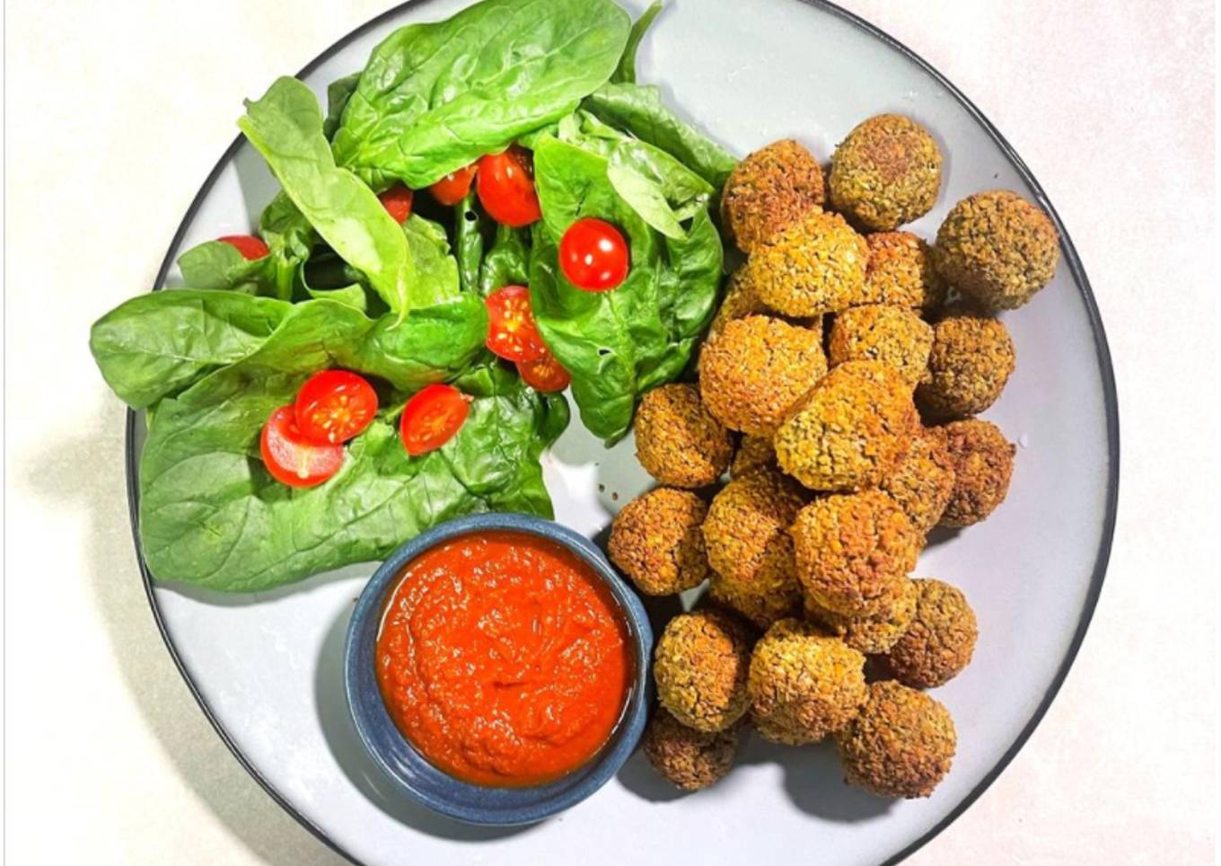 Falafels de pesto vert