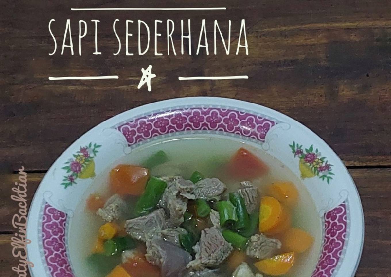 Sop Daging Sapi Sederhana