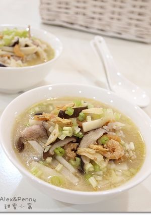 香菇鹹粥 的食譜成品照片