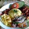 Nasi Kuning Rice cooker + Lauk