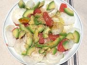 Une photo de salade radis