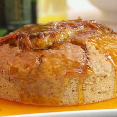 A picture of Orange cake with Marmalade Glaze.