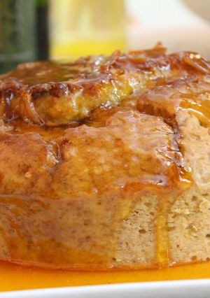 A picture of Orange cake with Marmalade Glaze.