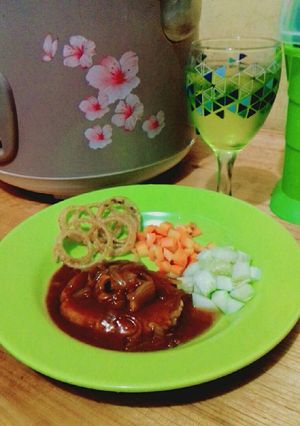 Foto resep Steak tempe jamur simple yummy 🍛😃