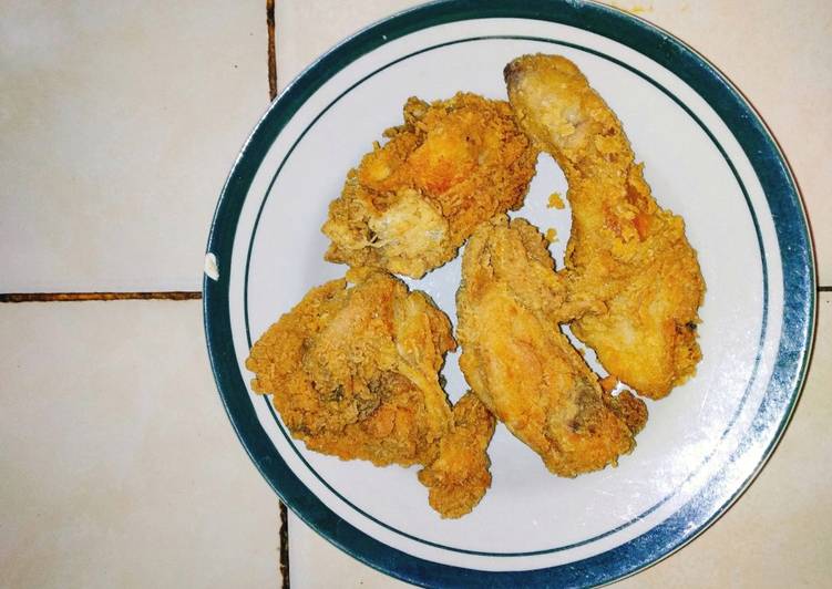 Resep Super Simple Fried Chicken - Ayam Goreng Tepung, Lezat