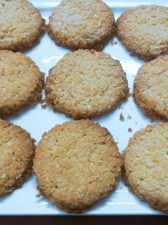 A picture of Coconut cookies by chef tayyaba.