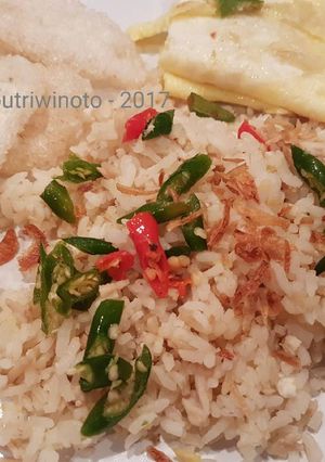 Foto resep Nasi Goreng Putih, No kecap