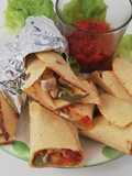 Fajitas di pollo con salsa ranchera homemade