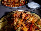 شيش طاووق مع أرز بسمتي