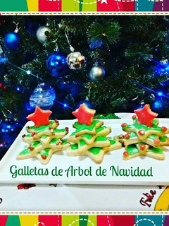 Una foto de Galletas árbol de Navidad