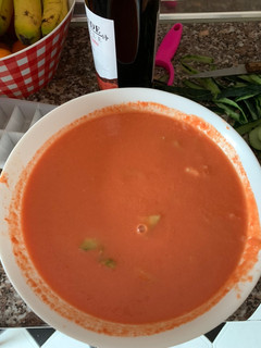 Una foto de Gazpacho en Thermomix