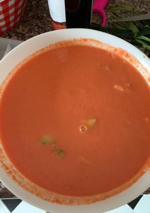 Una foto de Gazpacho en Thermomix