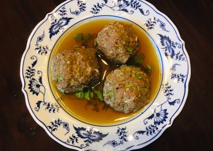 Steps to Make Award-winning California Farm Liver Dumpling Soup