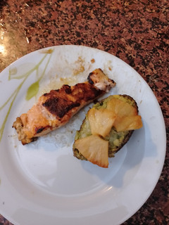 Una foto de Salmón a la mostaza y miel