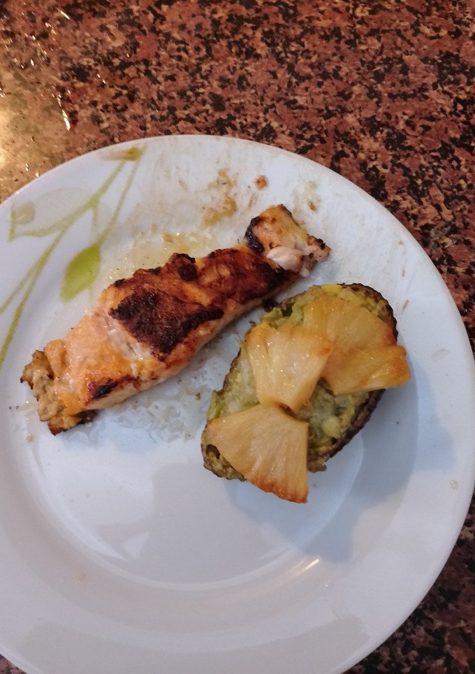 Una foto de Salmón a la mostaza y miel