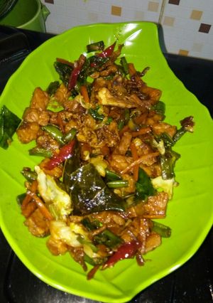 Foto resep Tumis tempe dan sayuran