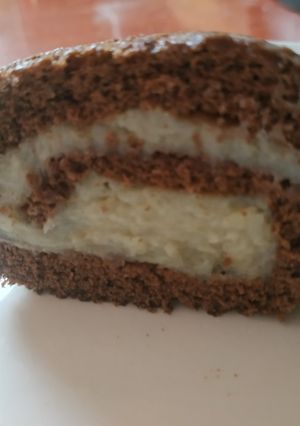 Banános rolád recept fotója