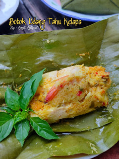 Foto resep Botok Udang Tahu Kelapa