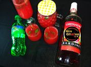 A picture of grenadine mocktail