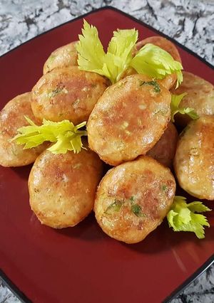 A picture of Potato Fritters (Perkedel kentang).