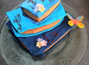 Une photo de Gâteau d'anniversaire sur le thème des livres